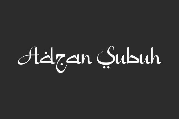 Adzan Subuh Font for Elegant Design