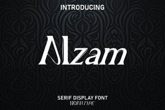 Alzam: A Classic Display Font