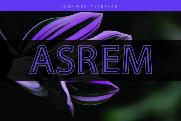 Asrem: Timeless Display Font