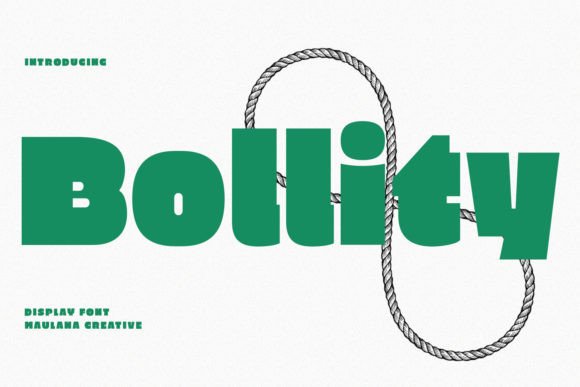 Bollity: A Bold Display Font