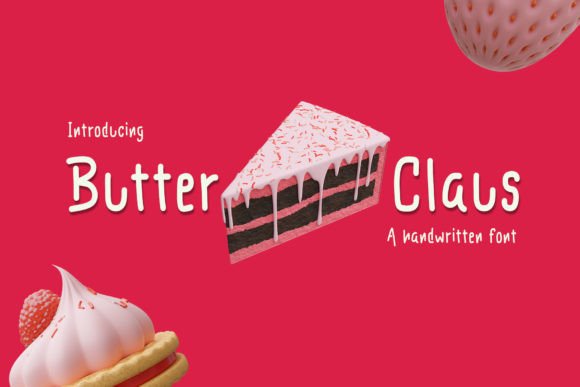 Butter Claus Font for Creative Design