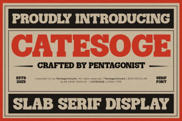 Catesoge: A Bold Font for Business Branding
