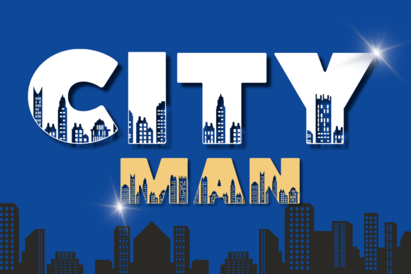 City Man Font for Creative Design