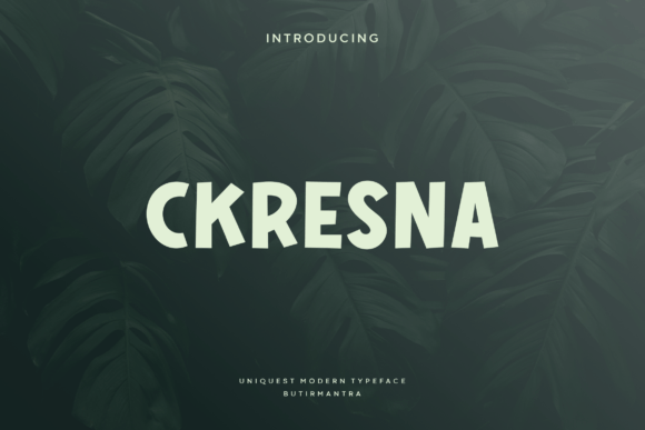Ckresna: A Modern Display Font for Web Design