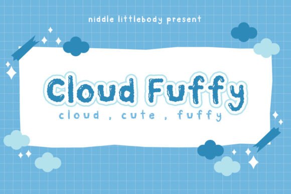 Cloud Fuffy Font for Creative Design