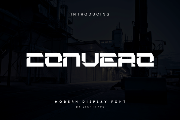 Convero: A Futuristic Font for Modern Design