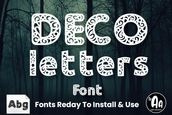 Deco Letters Font for Elegant Branding