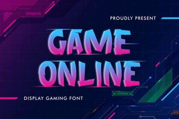 Game Online Font for Web Design