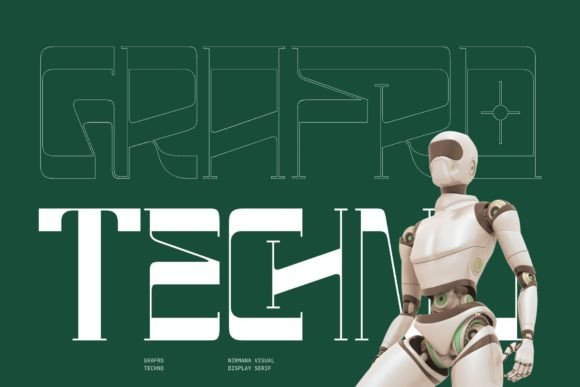 Grafro Techno Font for Modern Design