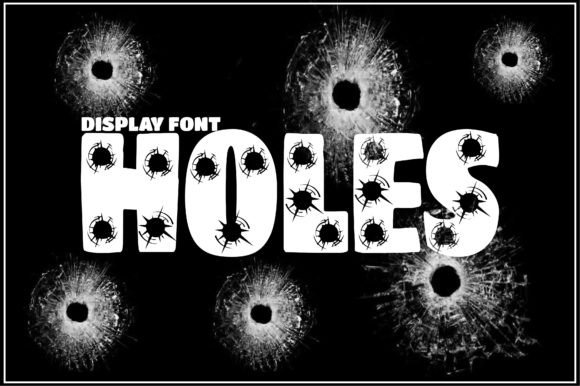 Holes Font for Bold Design