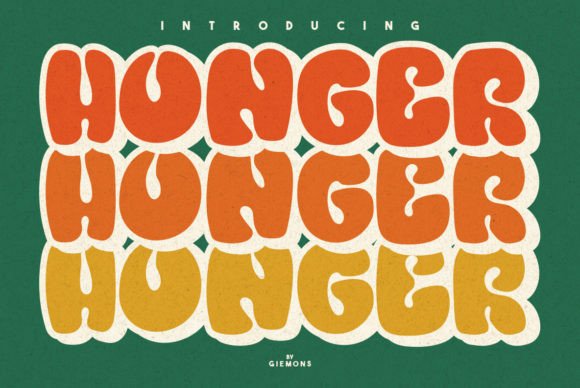 Honger Font: Bold Retro Display