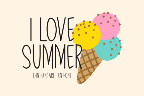 I Love Summer Font