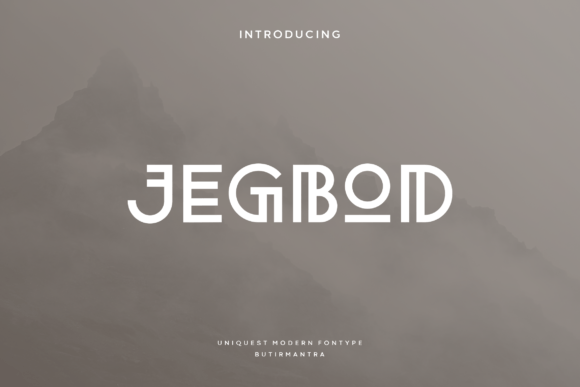 Jegbod: A Tribal Font for Creative Creators