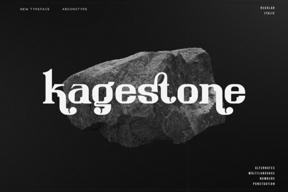 Kagestone: A Premium Display Font for Business Branding