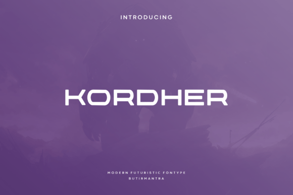 Kordher: A Futuristic Display Font