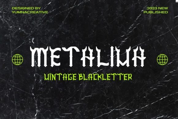 Metaliva: A Bold Display Font for Creative Projects