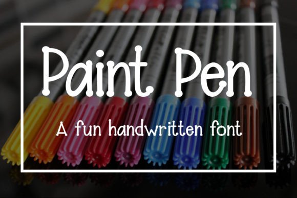 Paint Pen Font for Creative Design