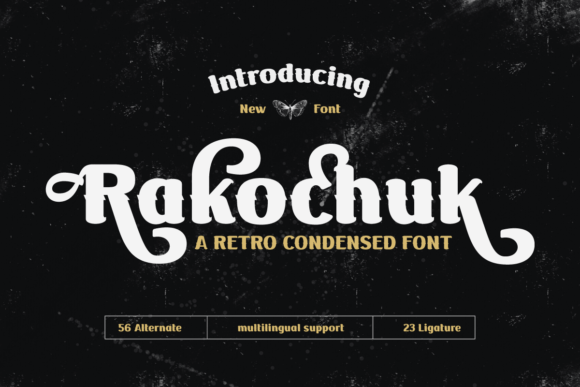 Rakochuk: A Vintage Display Font