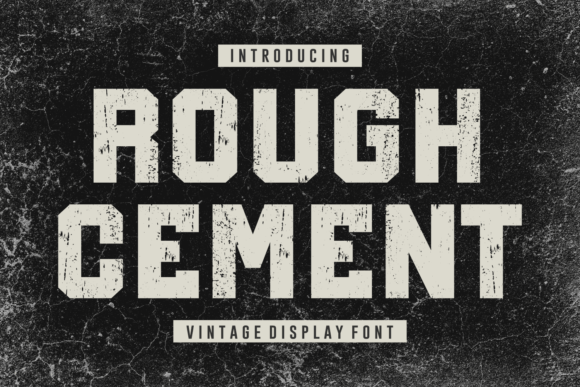 Rough Cement Font for Bold Branding