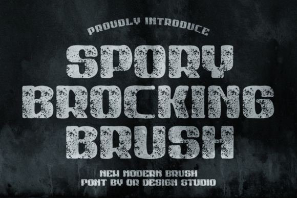 Spory Brocking Brush Font