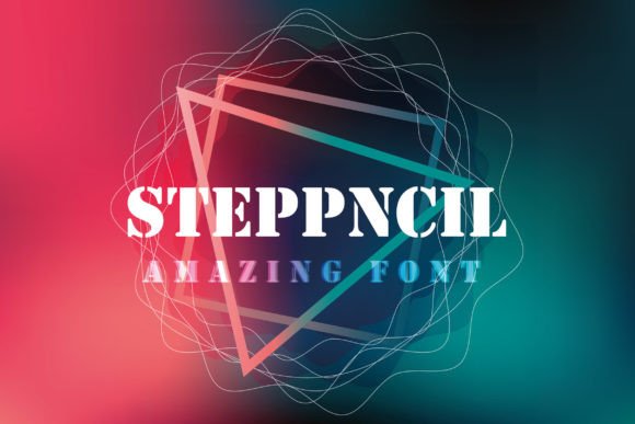 Steppncil: A Feminine Display Font