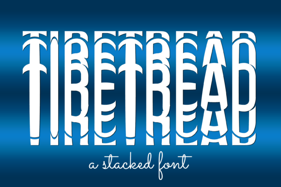Tire Tread Font for Business Branding