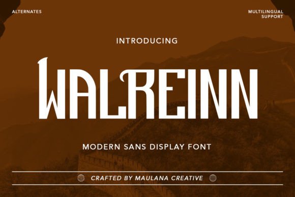 Walreinn Font for Web Design