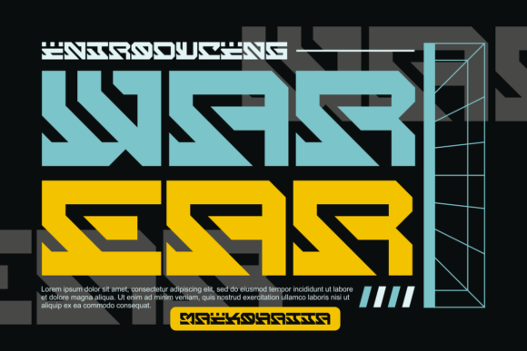 War Ear: A Bold Display Font